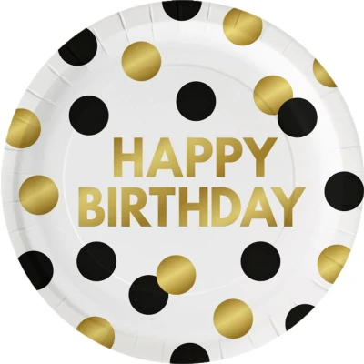 Afbeelding van Borden Happy Birthday Celebration! 23cm 8 stuks