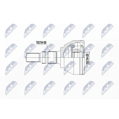 Afbeelding van Homokineet reparatie set, aandrijfas NTY NPZ PL 040