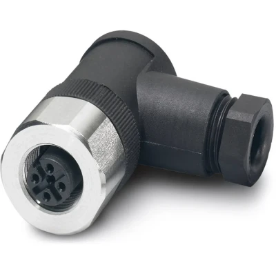 Afbeelding van Phoenix Contact 1553284 Sensor/actuator connector, niet geassembleerd M12 Aantal polen: 4 Bus, haaks 1 stuk(s)