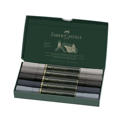 Afbeelding van Faber Castell Fc 160306 Wk25Aquarel Marker Albrechtdürer 5 Stuks Grey Tones