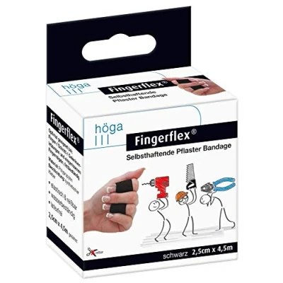 Afbeelding van Fingerflex schwarz Zelfklevende pleisterbandage, elastisch, scheurbaar, waterbestendig, latexvrij
