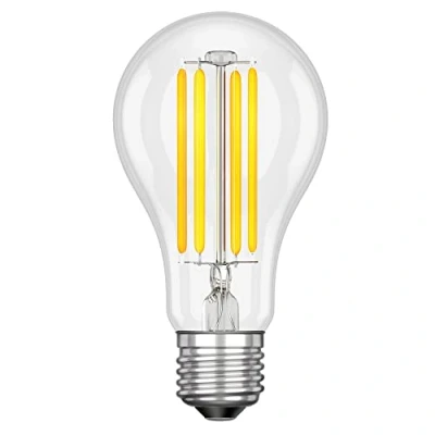 Afbeelding van ledscom.de E27 LED lamp, A70, wit (4200 K), 12,2 W, 1965lm, 1800lm, A 70, neutraal wit, 1900lm, glas, heldere glazen koepel, LED, verlichting, gloeilamp