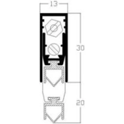 Afbeelding van Luvema valdorpel TO20 met rubber lang 1130mm