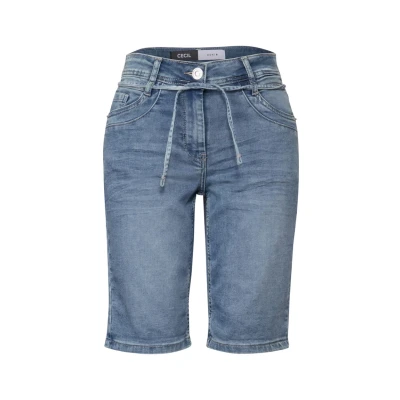 Afbeelding van Cecil JOGG IM LOOK Jeansshort, Dames, Maat: 32, Blau