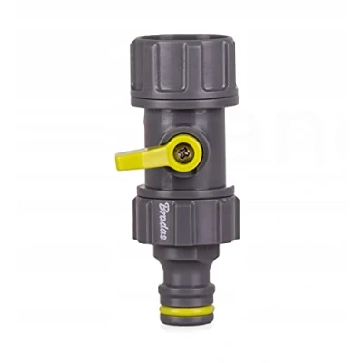Afbeelding van Bradas kraanaansluiting afsluitkraan afsluitklep met ventiel 3/4&quot; Lime LINE LE 02230K 3416