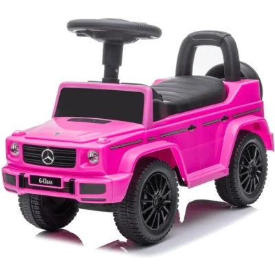 Afbeelding van Mercedes Loopauto G350 Roze Hoogwaardige Afwerking Inclusief Opbergruimte Stevige Rugleuning