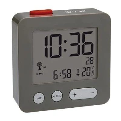 Afbeelding van TFA Dostmann 60.2545.10 Draadloze wekker, antraciet, alarmtijden, 1