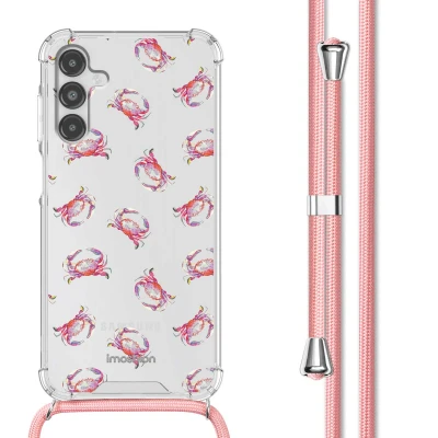 Afbeelding van Samsung Galaxy A14 (4G) Hoesje Kunststof iMoshion Softcase/Koordhoesje/Backcover Crab Watercolor Telefoonhoesje