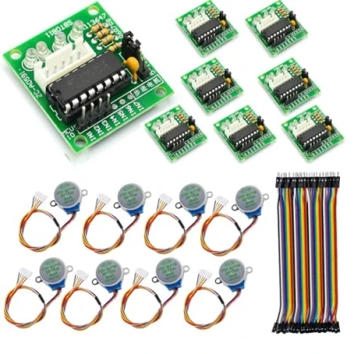 Afbeelding van GERUI 8 delige stappenmotor 5V 28BYJ 48 ULN2003 en stuks driverprintplaat voor Arduino