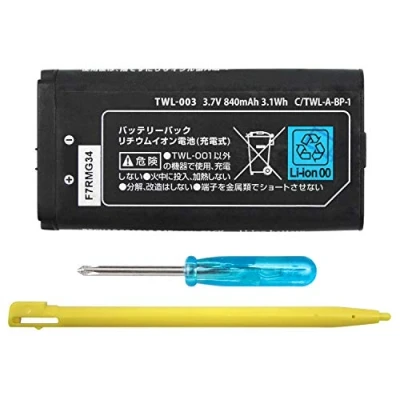Afbeelding van OSTENT 840 mAh oplaadbare lithium ion batterij + gereedschap penpakket kit voor Nintendo DSi NDSi