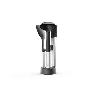 Afbeelding van Joseph Elevate Fusion Keukenhulpen met Houder 4 Delig Roestvast Staal Zilver