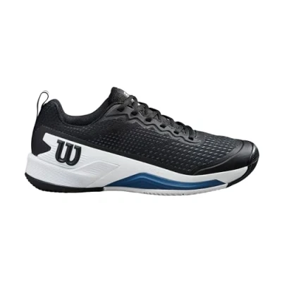 Afbeelding van Tennisschoen Wilson Men Rush Pro 4.5 Black White Ensign Blue Schoenmaat 42 (UK 8)