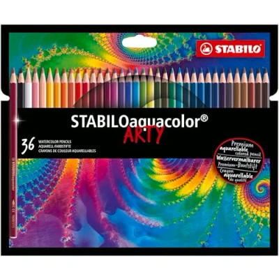 Afbeelding van Kleurpotloden STABILO 1636 aquacolor Arty assorti etui à 36 stuks