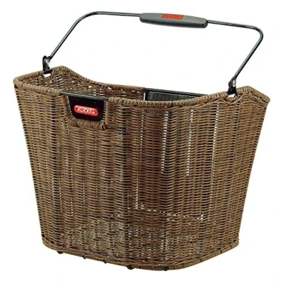 Afbeelding van KLICKfix Fietstas Structura mand stuurmand, bruin Ef, 25 x 34 27 cm