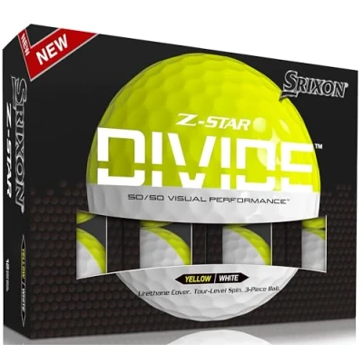 Afbeelding van Srixon Z Star Divide Visual Performance 23 golfballen, tientallen (geel/wit)