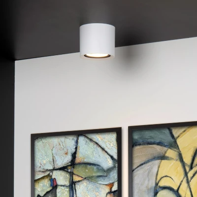 Afbeelding van Lucide FEDLER Plafondspot Ø 12 cm LED Dim to warm GU10 1x12W Wit