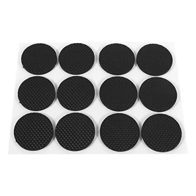 Afbeelding van 12 Stuks Ronde Zwarte Antislip Zelfklevende Rubberen Voetjes Beschermers Kabinet Meubels Kleine Apparaten Elektronica Fotolijsten Meubelladen Kasten