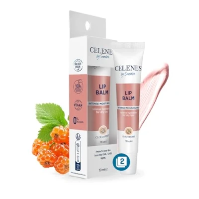 Afbeelding van Celenes by Sweden Intensief Hydraterende Lippenbalsem met Moerasbes 10 ml (2 pack) Voedend en Kalmerend, Natuurlijk Vegan, Alcoholvrij, voor Zachte Beschermde Lippen
