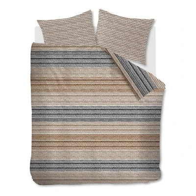Afbeelding van Ambiante flanellen dekbedovertrek 2 persoons Cozy Knit (200x220 cm)