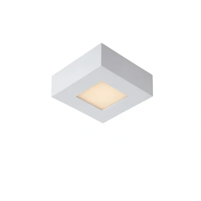 Afbeelding van Lucide BRICE LED Plafonnière Dimb. 1x8W IP44 Wit