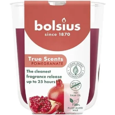 Afbeelding van Bolsius True scents geurglas pomegranate 8cm