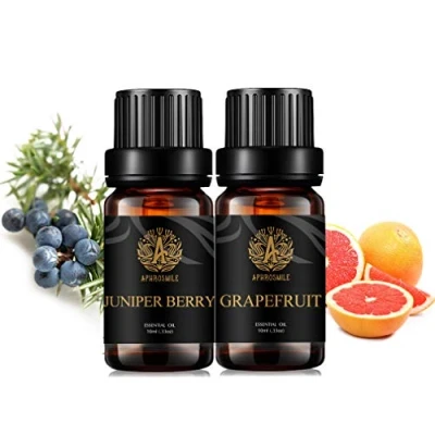 Afbeelding van Aromatherapie Juniper Berry Essentiële Olie Set voor Diffuser, 2X10ml 100% Pure Grapefruit Luchtbevochtiger Berry, Olie,