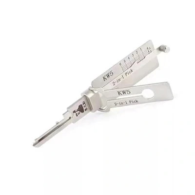 Afbeelding van RLOKK Home Deur Civil 2 in 1 Lock Pick en Decoder Tool, Picking Key Reader, Professionele Slotenmaker Tool (KW5)