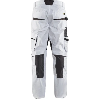 Afbeelding van Blaklader Schilderswerkbroek met stretch 1095 1330 Wit/Donkergrijs C156