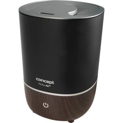 Afbeelding van Perfect Air Luchtbevochtiger Aromatherapie / Diffuser 4 liter 3 niveaus van stoom intensiteit Geschikt voor kamers tot 30 m2 (Zwart)