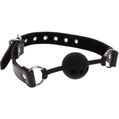 Afbeelding van Taboom Silicone Ball Gag Bondage / SM Gags and muzzles Zwart