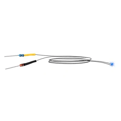 Afbeelding van Viessmann Modelltechnik 3564 LED mit Kabel, blau 5er Blauw 5 stuk(s)