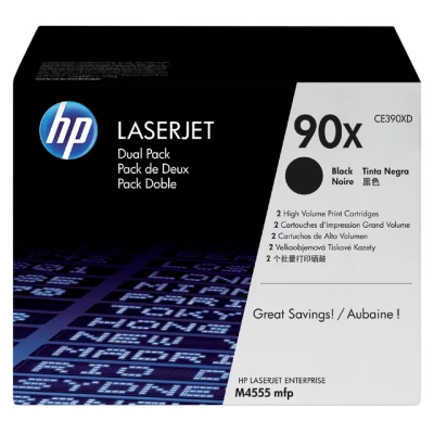 Afbeelding van Universeel HP Tonercartridge CE390XD 90X zwart HC 2x