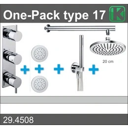 Afbeelding van Xellanz one pack inbouwthermostaatset type 17 (20cm)