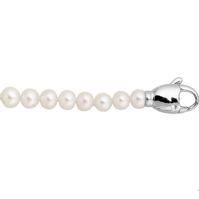 Afbeelding van Zilveren Ketting Parel 6,0 mm x 45 cm lang
