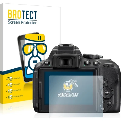 Afbeelding van BROTECT Screenprotector voor Nikon D5300 Folie Beschermfolie Beschermglas transparant