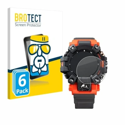 Afbeelding van BROTECT Glas Screen Protector voor Casio G Shock GW 9500 (6 Stuks) Schermbeschermer [9H Hardheid, Beschermglas Folie niet Gehard Glas]