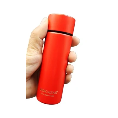Afbeelding van Kleine thermosfles 150 ml van Dopper roestvrij staal #316, mini drinkfles gemakkelijk vast te houden (rood)