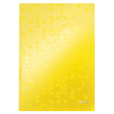 Afbeelding van Notitieboek Leitz WOW A4 160blz 90gr lijn geel