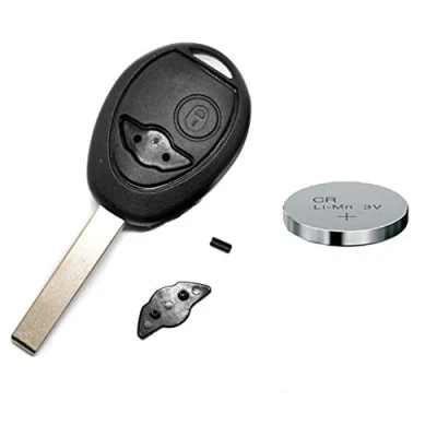 Afbeelding van Reparatieset behuizing draadloze sleutel afstandsbediening autosleutel 2 toetsen blanco CR2032 batterij compatibel met Mini
