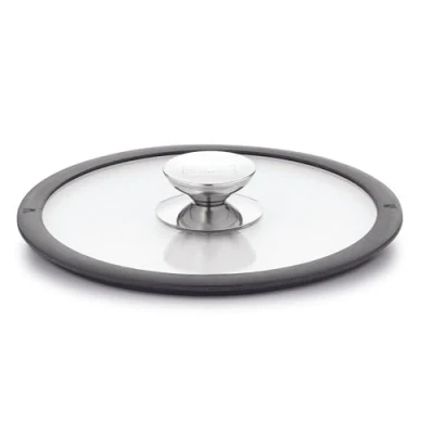 Afbeelding van Berndes 007580 glazen deksel met zwarte siliconen rand 20 cm
