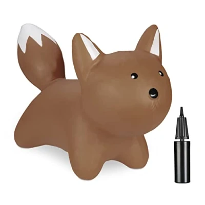 Afbeelding van Relaxdays skippy dier vos 3 jaar springdier tot 50 kg zonder BPA pvc bruin