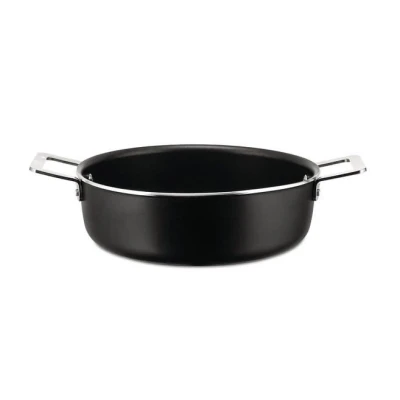 Afbeelding van Alessi Braadpan Pots&amp;Pans AJM102/24 B Zwart ø 24 cm / 3.4 Liter