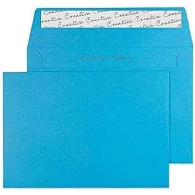 Afbeelding van Blake Creative Colour C6 114 x 162 mm 120 gsm Peel &amp; Seal Portemonnee Enveloppen (110) Caribisch Blauw Pack van 500
