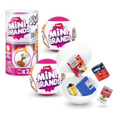 Afbeelding van Mini Brands Retro kruidenier, serie 1, mysterie verzamelbare miniatuurfiguren, (2 capsules)