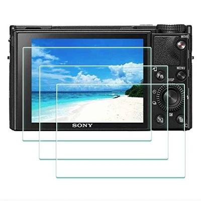 Afbeelding van ULBTER Screen Protector voor Sony RX100 VII DSC RX100M7 Camera, 0,3 mm 9H hardheid gehard glas cover anti schrach vingerafdruk bel water stof [3 stuks]