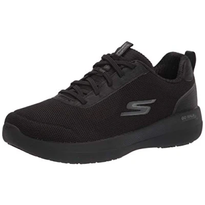Afbeelding van Skechers Dames Go Walk Stabiliteit Prachtige Glow Sneaker, Zwart Textiel Trim, 39 EU