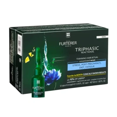 Afbeelding van Rene Furterer Ampullen Triphasic Reactional Anti hair Loss Ritual Serum 12x5ml