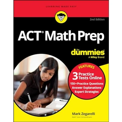 Afbeelding van ACT Math Prep For Dummies: Book + 3 Practice Tests Online