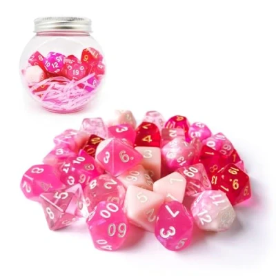 Afbeelding van Bescon Polyhedral RPG Dice Full 35pcs Blossom Set, DND Role Playing Game 5X7pcs