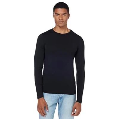 Afbeelding van Jack &amp; Jones dunne trui met lange mouwen JJEBASIC jersey voor heren Zwart S